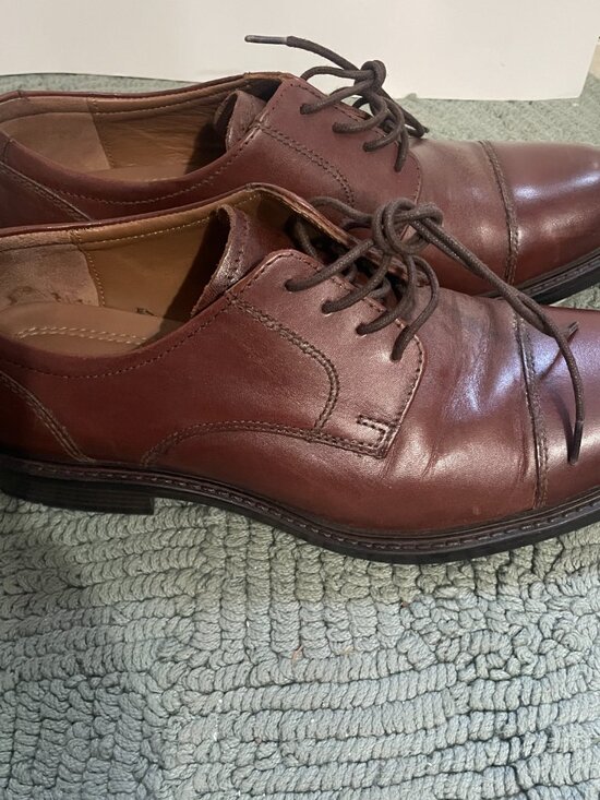Johnston & Murphy Derby Shoes 8M Brown Tabor Cap Toe main image 6